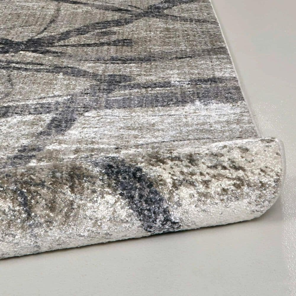 Feizy 3877F Kano Gray 2&#39;2&quot; x 3&#39; Area Rug, , large
