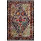 Safavieh Monaco MNC247R-3 3" x 5" Grey/Fuchsia Area Rug, , large