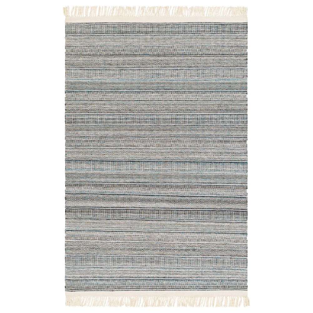 Surya Lily Beige, Charcoal, Bright Blue and Medium Brown 10&#39; x 14&#39; Area Rug, , large