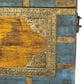 Butler Nador Storage Trunk in Blue and Gold, , large
