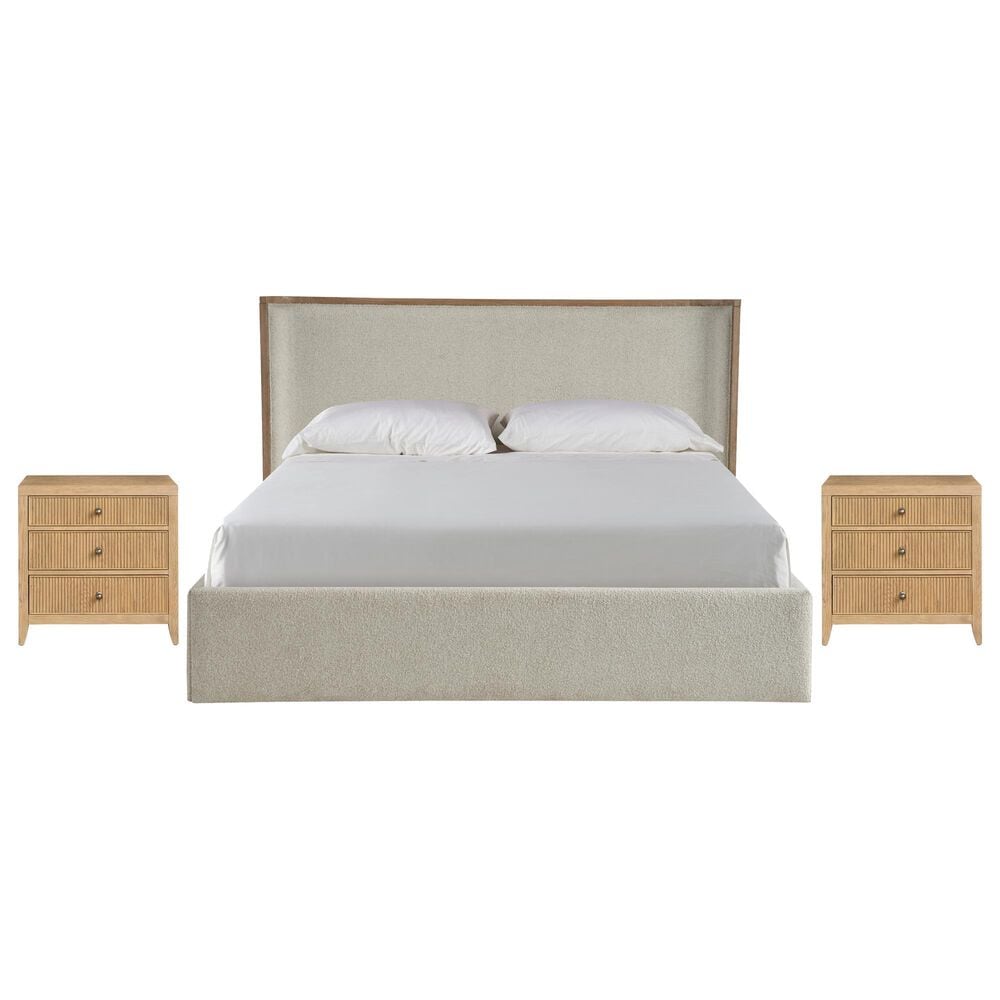 Universal Furniture Avaline King Storage Bed with Two Nightstands in Skylark, , large