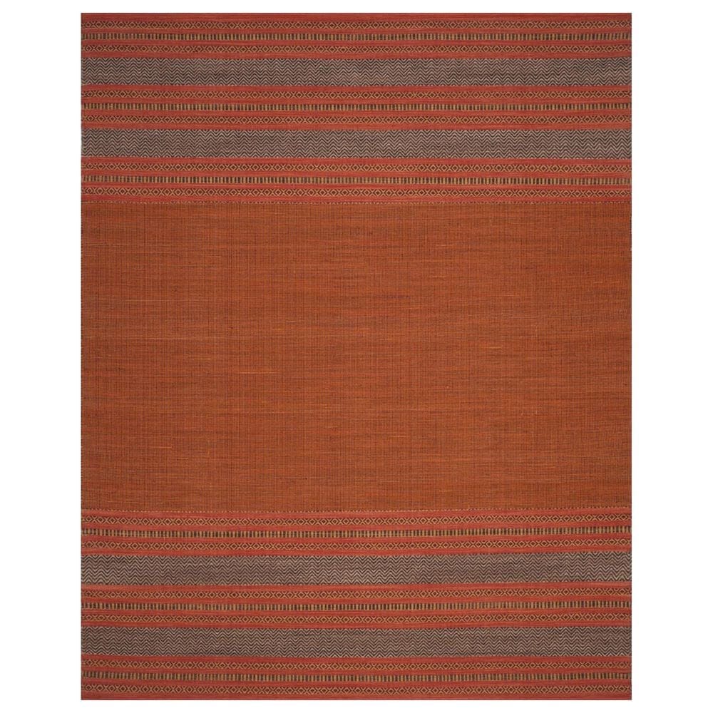 Safavieh Montauk MTK214B 8" x 10" Orange and Red Area Rug, , large