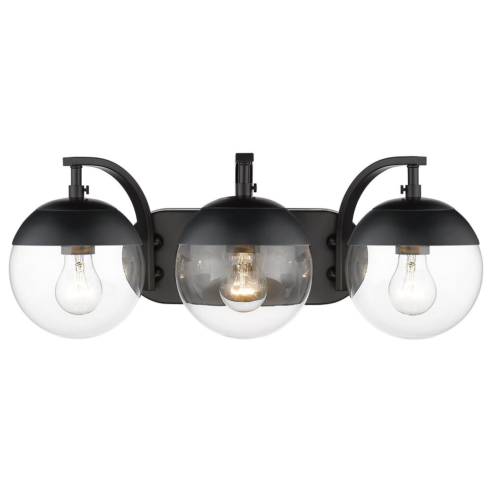 Golden Lighting Dixon 3-Light Bath Vanity in Matte Black, , large