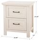 Eastern Shore Westfield 2 Drawer Nightstand in Brushed White, , large
