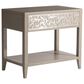 Bernhardt Cornelia Nightstand in Nebbia and Glazed Stainless Steel, , large