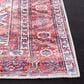 Safavieh Serapi Southwestern 6"7" x 9" Red and Navy Area Rug, , large