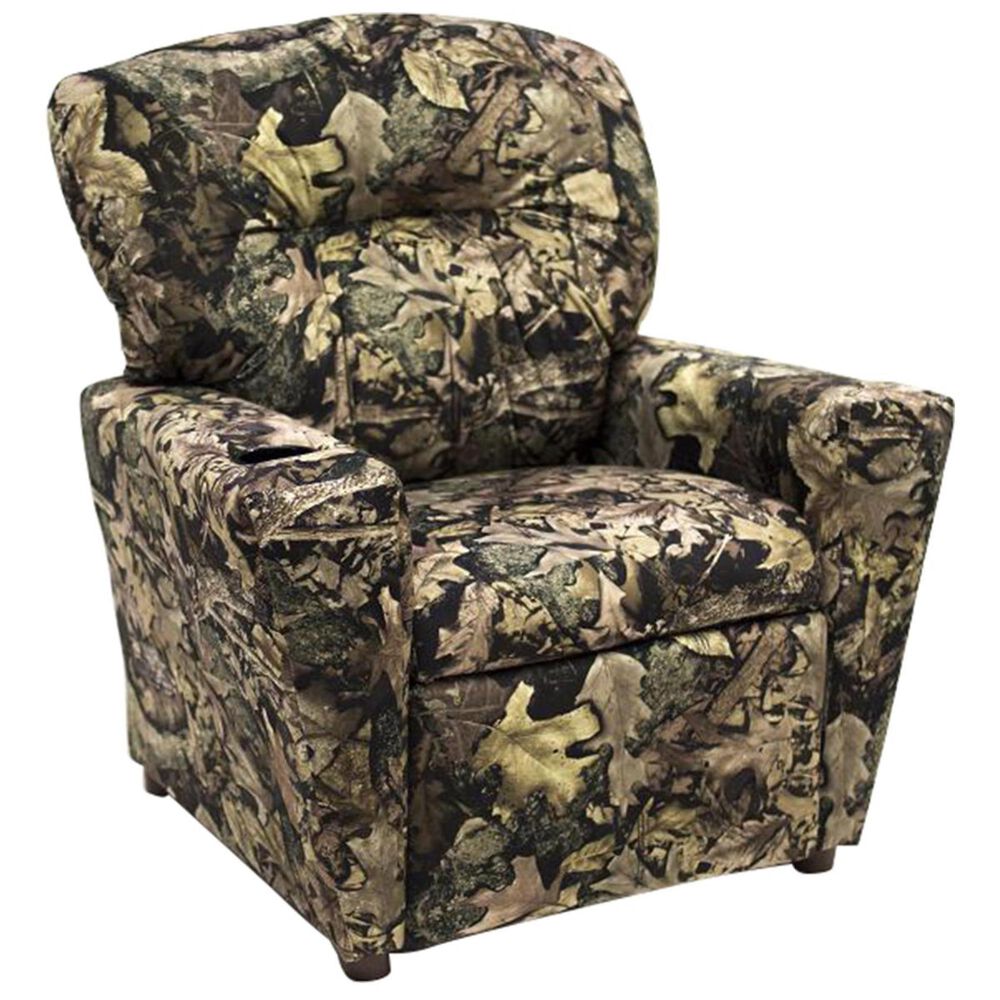 Brazil Tween Recliner with Cupholder in Camo, , large