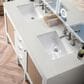 James Martin Vanities Addison 60" Double Bathroom Vanity in Glossy White with 3 cm Lime Delight Quartz Top and Rectangular Sinks, , large