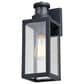 Vaxcel Lombard 4.75" 1-Light Outdoor Motion Sensor Wall Lantern in Textured Black, , large