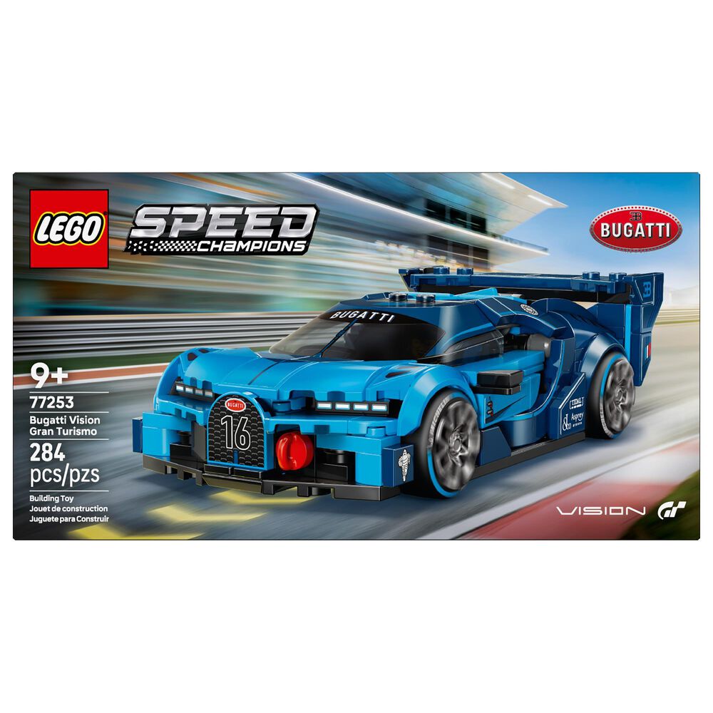 LEGO Speed Champions Bugatti Vision GT Hyper Sports Car Building Set, , large