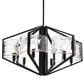 Golden Lighting Varsha 6-Light Chandelier in Matte Black, , large
