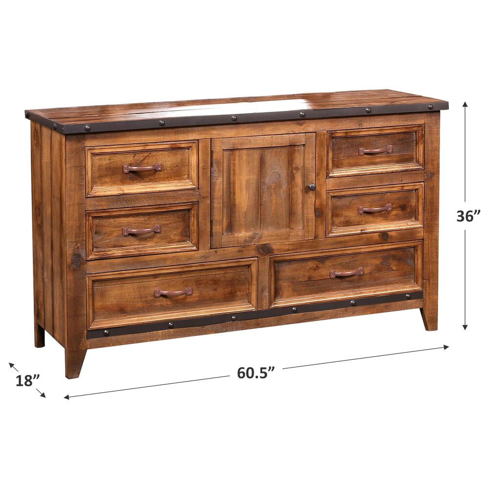 Sunset Bay Urban Rustic Dresser Only in Rustic Brown, , large