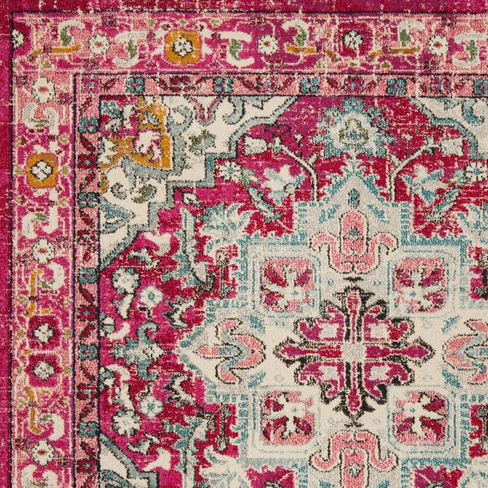 Safavieh Monaco MNC250J-212 2&#39;2&quot; x 12&#39; Fuchsia/Light Blue Runner, , large