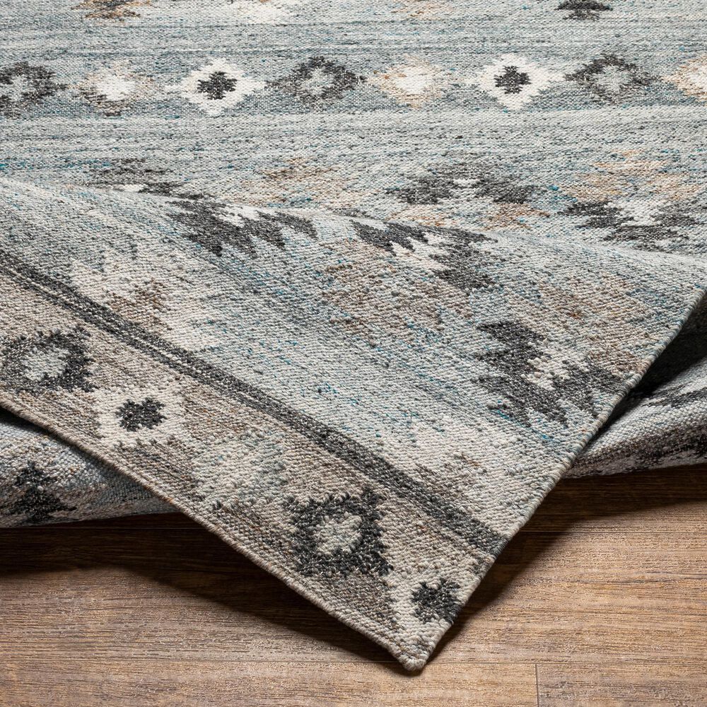 Surya Alyssa 2&#39; x 3&#39; Blue, Gray, White and Brown Area Rug, , large