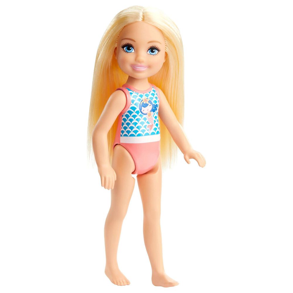 Mattel Barbie Club Chelsea Beach Doll Blonde Mermaid, , large