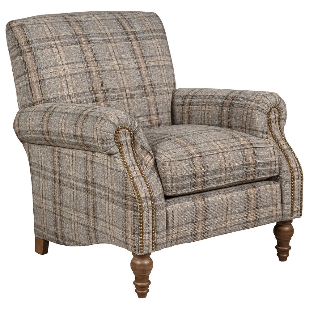 Smith Brothers Stationary Chair in Blue, , large