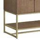 37B Mauri 72" Double Bathroom Vanity with Metal Base in Walnut Drift with High-Profile 4" White Composite Stone Top, , large