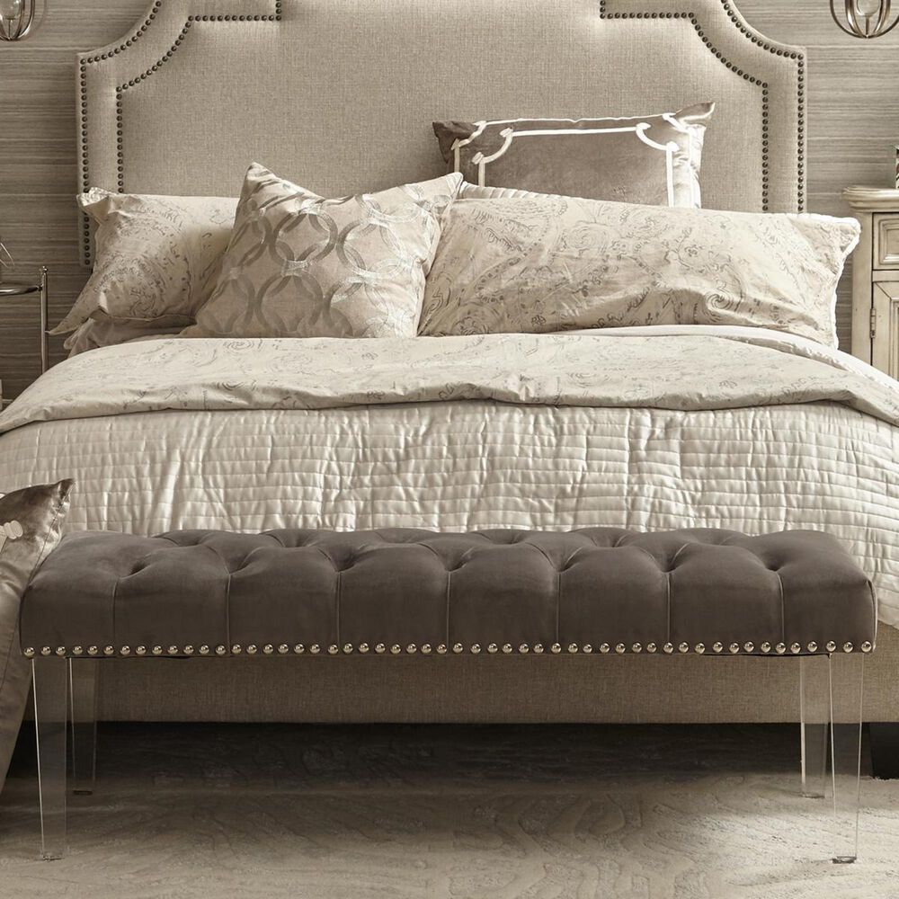 Accentric Approach Accentric Accents Benton Bench in Grey, , large