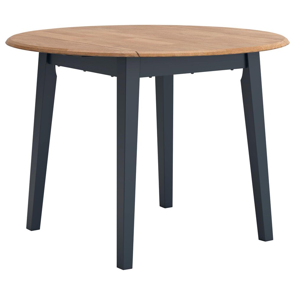 Ashley Gesthaven Dining Table in Light Natural and Dark Slate Blue - Table Only, , large