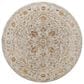 Surya Reina Light Gray, Cream, Denim, Mustard, Rust, Olive and Light Brown 6"7" Round Area Rug, , large