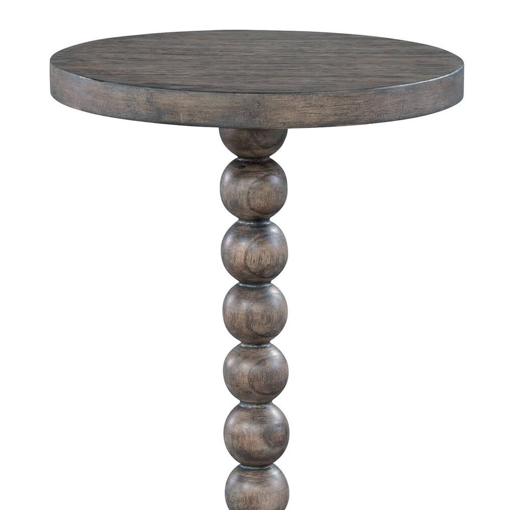 Hekman Lincoln Park Beaded Post Chairside Table in Gray, , large