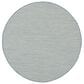 Nourison Courtyard Ivory and Aqua 5" Round Indoor/Outdoor Area Rug, , large