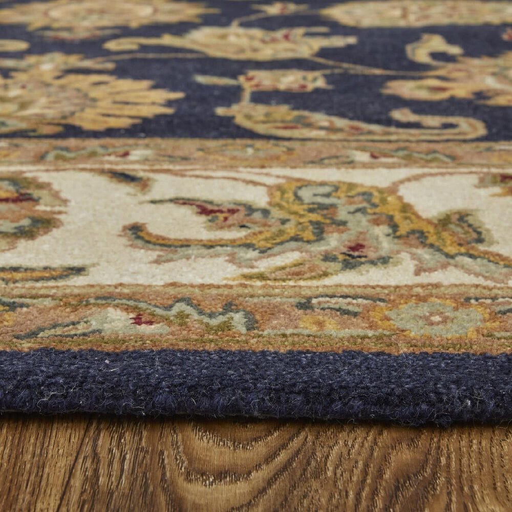 Feizy Rugs Wagner Navy and Beige 5&#39; x 8&#39; Area Rug, , large