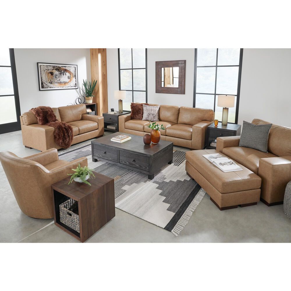 Signature Design by Ashley Lombardia Stationary Loveseat in Tumbleweed, , large