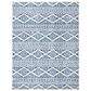Safavieh Tulum Ivory and Blue 9" x 12" Area Rug, , large