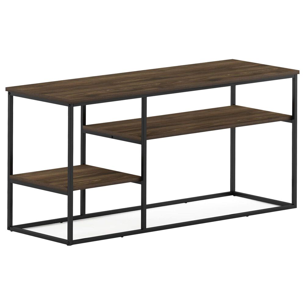 HOMLUX 45" TV Stand with 2 Open Storage Shelves in Columbia Walnut, , large