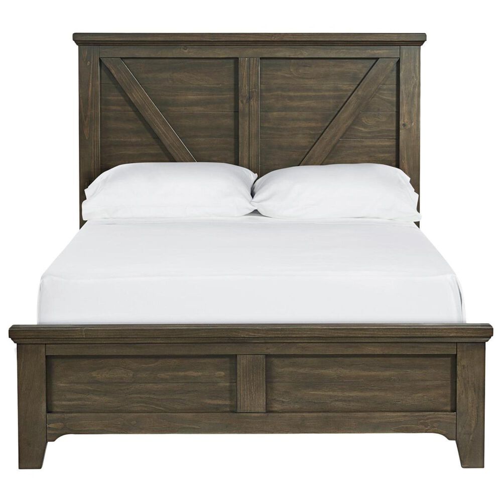 Hawthorne Furniture Tahoe Twin Panel Bed in River Rock Brown, , large