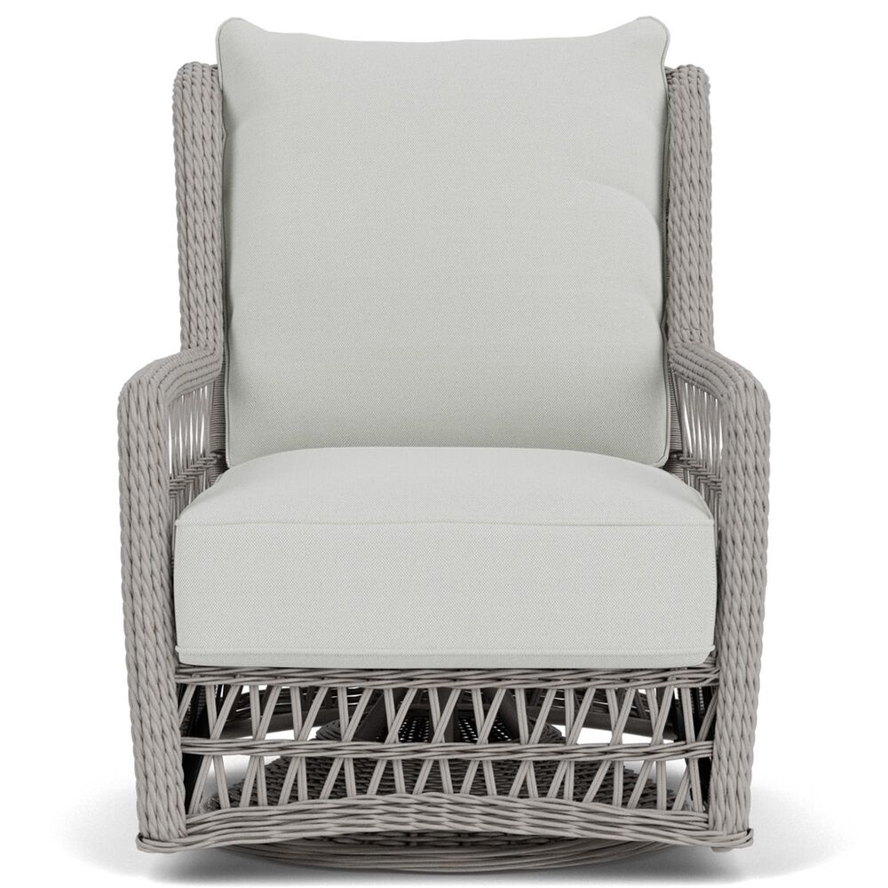 Lloyd Flanders Mackinac Swivel Glider Lounge Chair in Bright Side Fog, , large