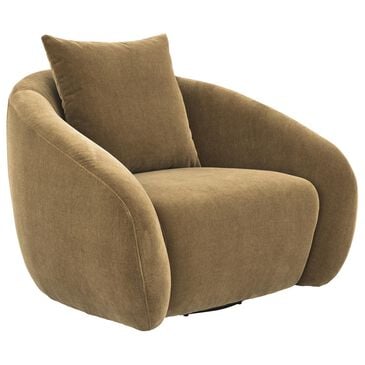 Ashley Yahya Swivel Accent Chair in Camel, , large