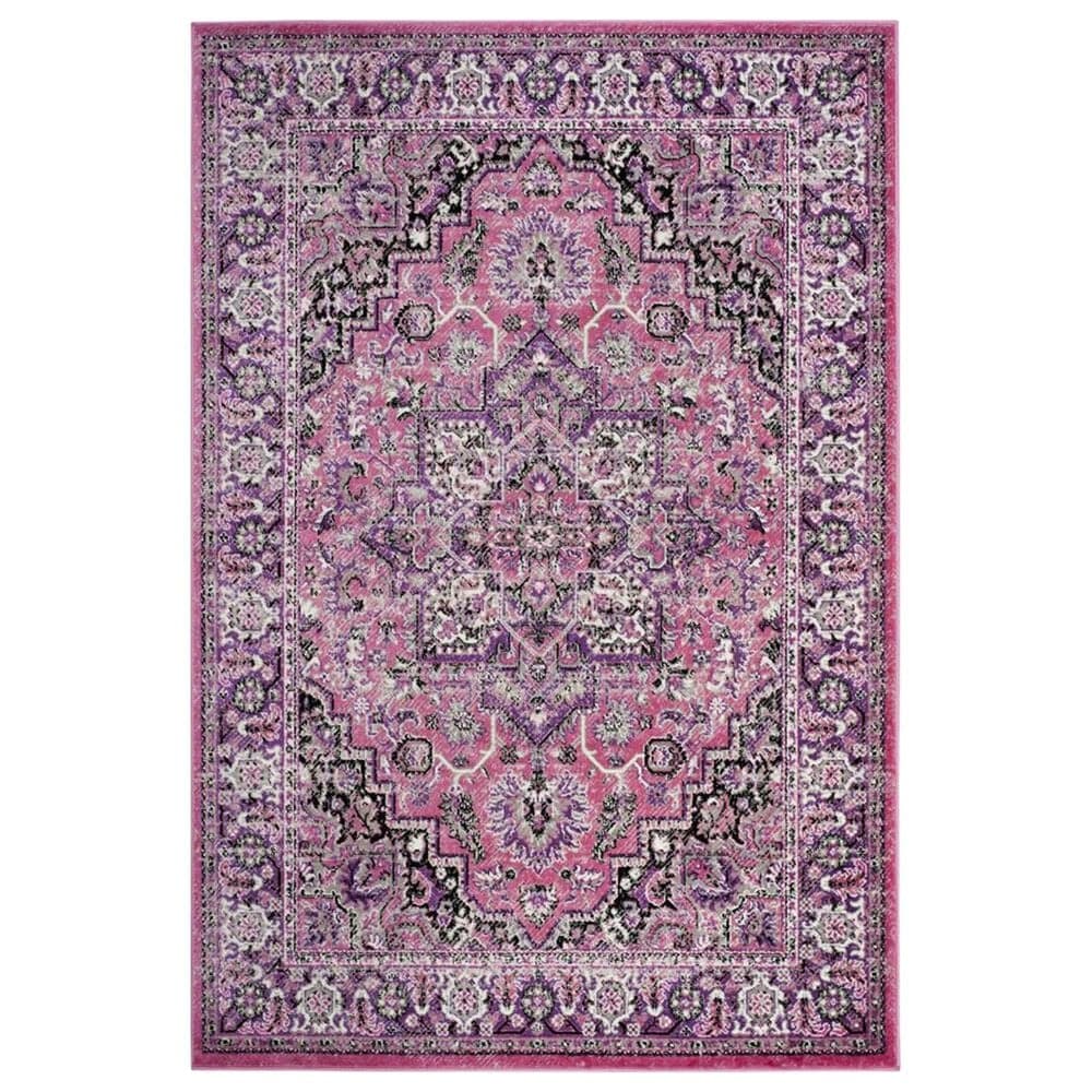 Safavieh Skyler SKY126N 5"1" x 7"6" Pink and Ivory Area Rug, , large