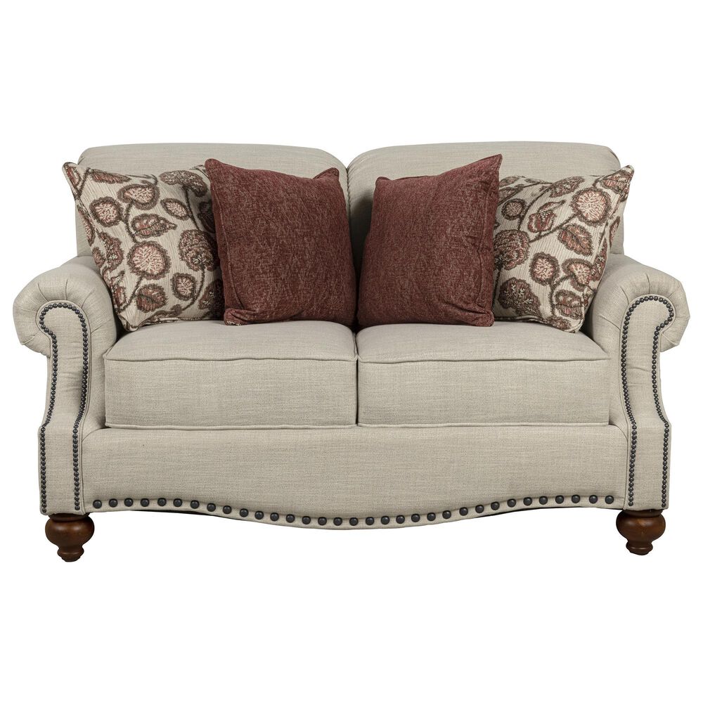 Bassett Hunt Club Loveseat in Oyster, , large