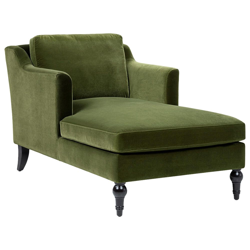 Jennifer Taylor Home Josephine 60" Upholstered Chaise Lounge in Olive Green, , large