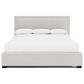 Bernhardt Morgan King Upholstered Panel Bed in White and Cream, , large