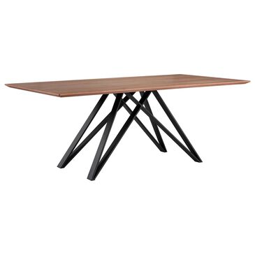 Blue River Modena Dining Table in Matte Black and Walnut - Table Only, , large