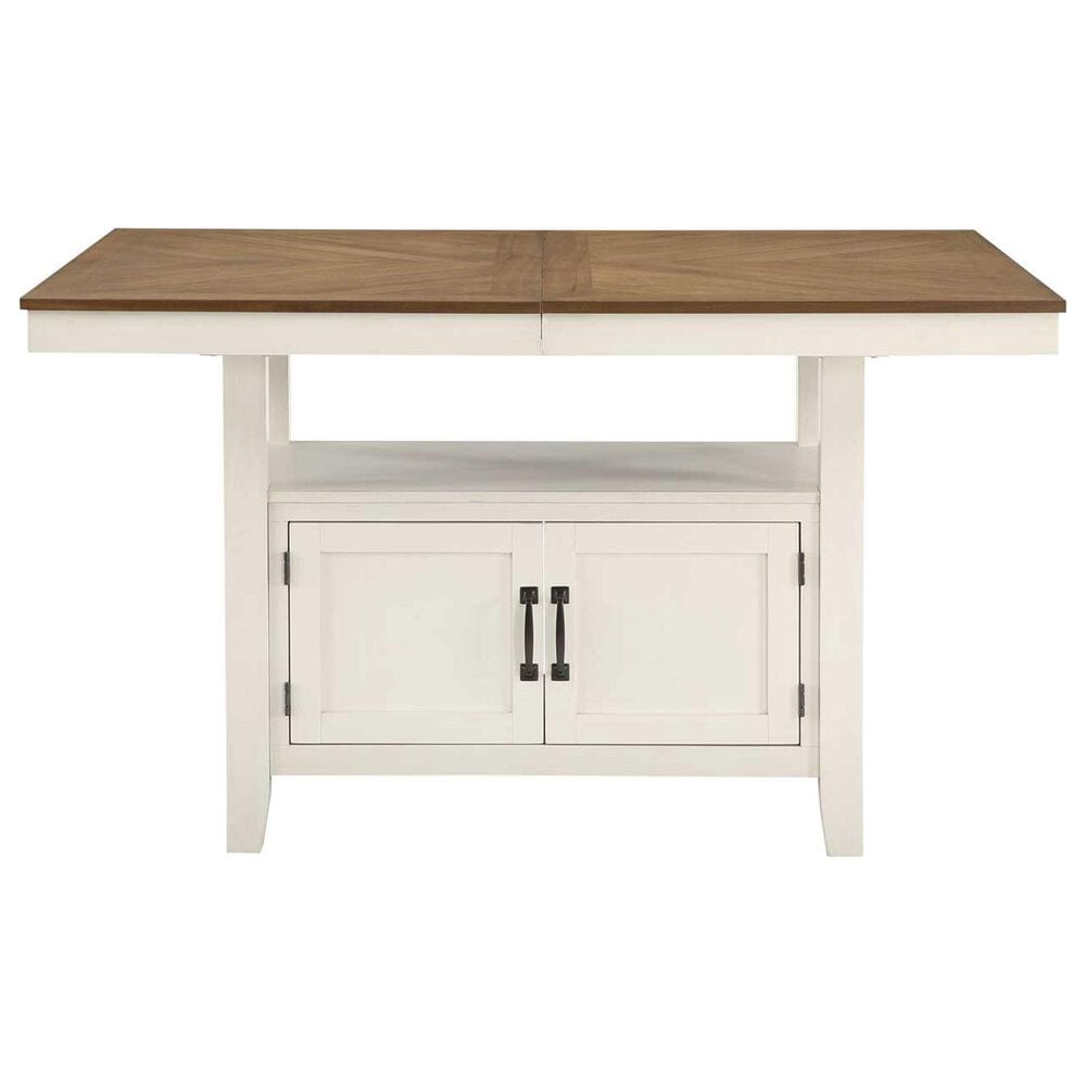 Steve Silver Hyland 6-Piece Counter Height Dining Set in Milk and Honey, , large