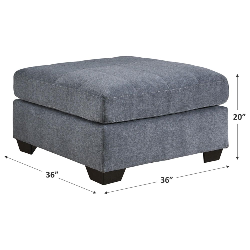 Ashley Marleton Oversized Accent Ottoman in Denim, , large