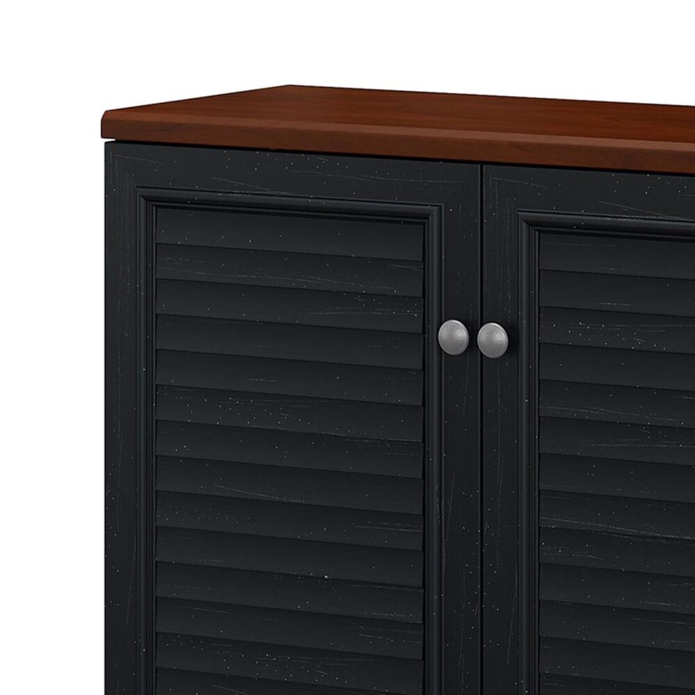 Bush Fairview Small Storage with Doors in Antique Black