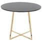 LumiSource Cosmo Round Dining Table in Gold and Black - Table Only, , large