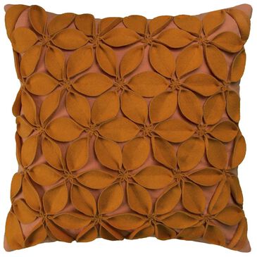 Rizzy Home 18" x 18" Poly-Fill Pillow in Orange Floral, , large