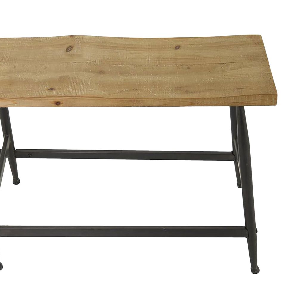 Maple and Jade 48&quot; Bench in Black and Brown, , large