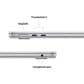Apple 13" MacBook Air | Apple M5 Chip - 10-core CPU and 10-core GPU - 24GB RAM - 1TB SSD in Silver with 3-Year AppleCare+, , large