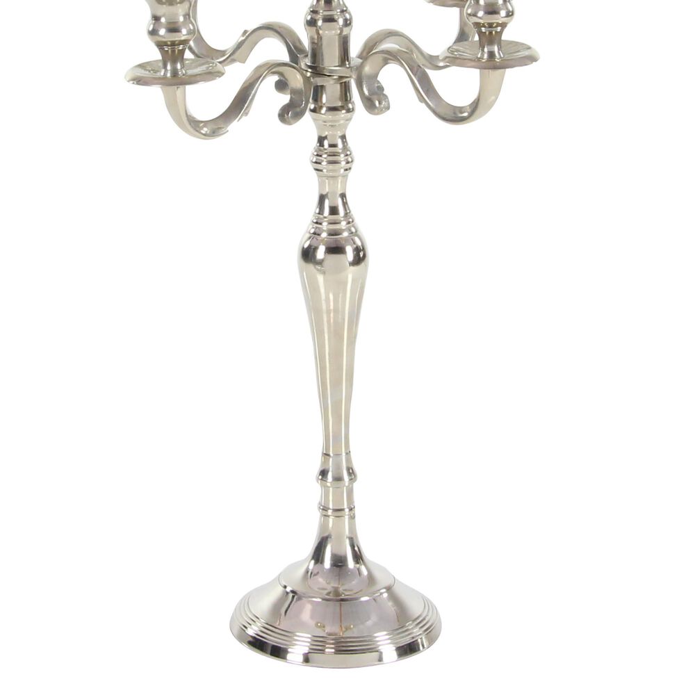 Maple and Jade 15&quot; x 29&quot; Hurricane Lamp in Silver, , large