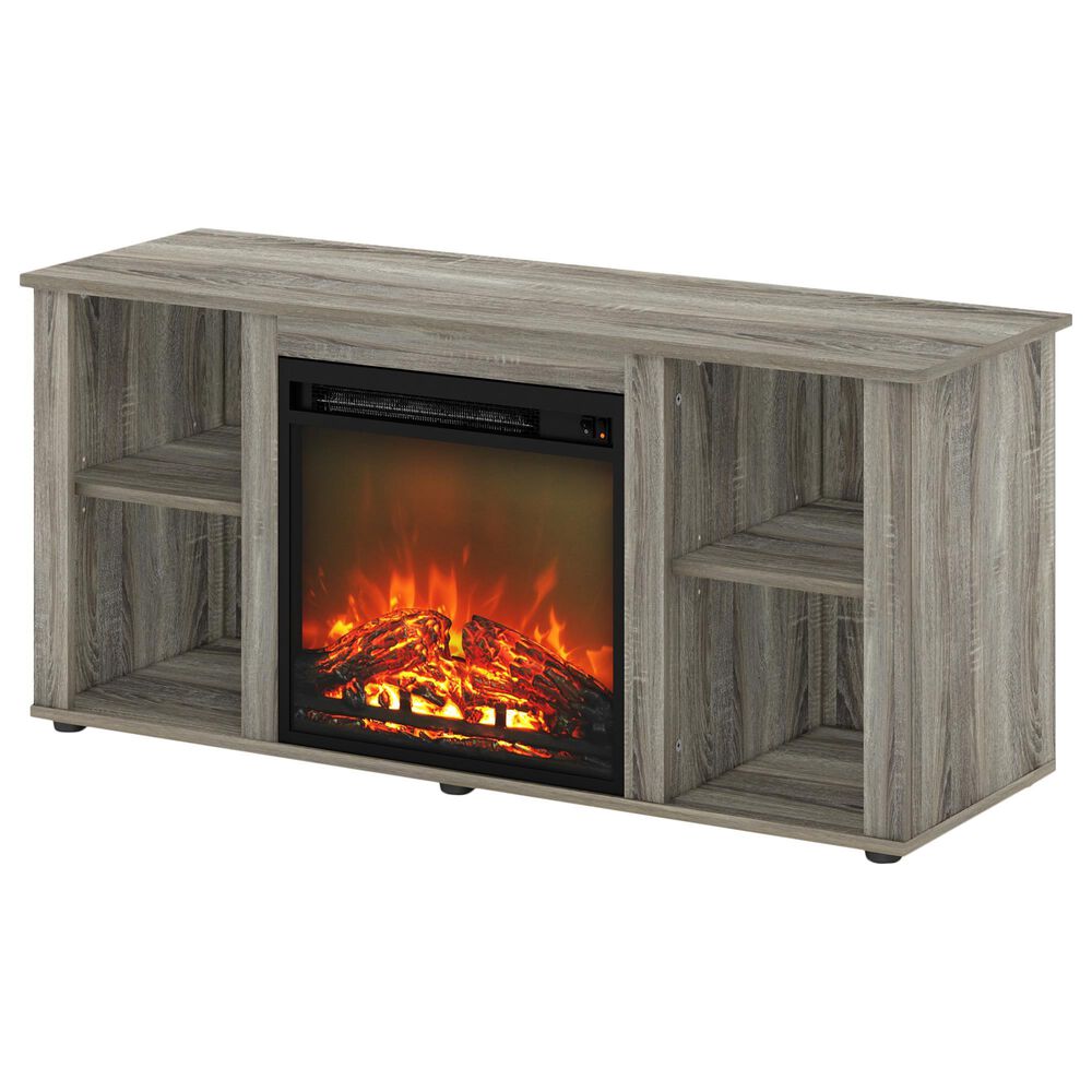 Noviland 47" Fireplace TV Stand in French Oak Grey, , large