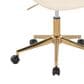 Lumisource Fabrico Office Chair with Cream Cushion in Gold, , large