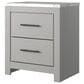 Ashley Cottonburg 2 Drawer Nightstand in Light Gray and White, , large