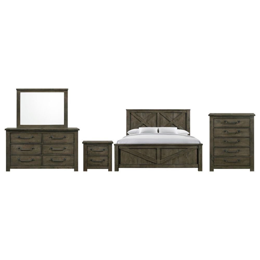 Mayberry Hill Maverick 5-Piece Queen Bedroom Set in Gray, , large